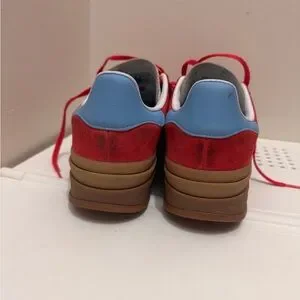 adidas gazelle silver green womens Adidas Gazelle Blue/Red main image 0